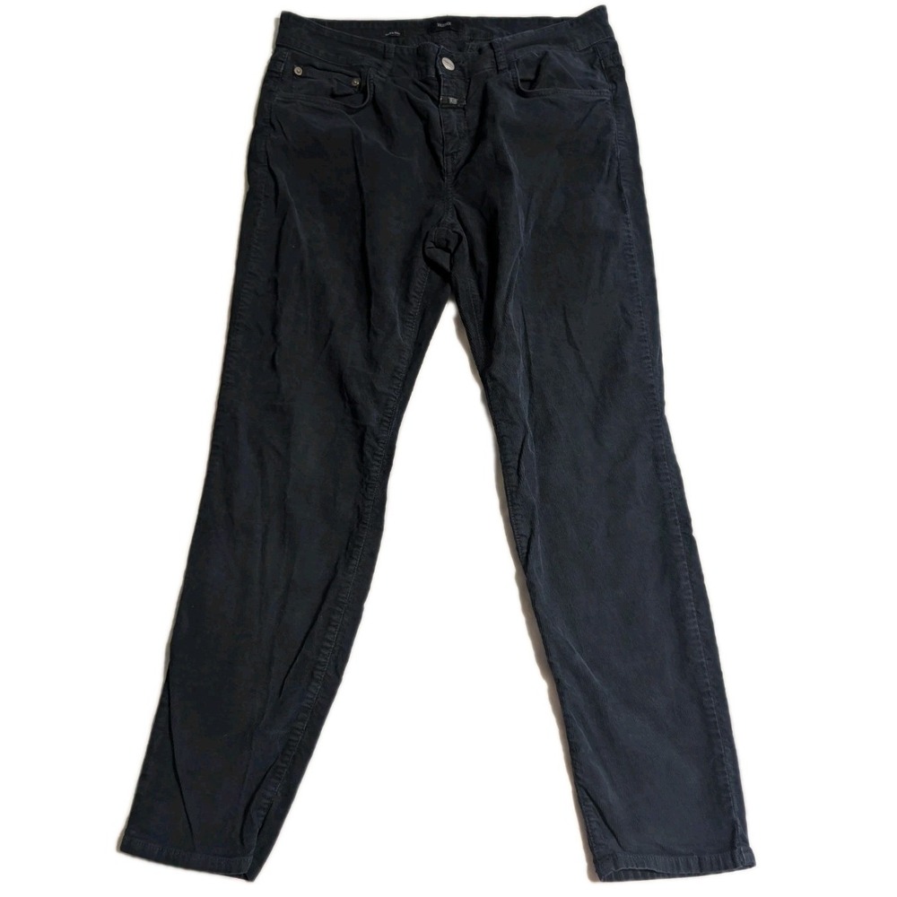 CLOSED Italy Men's Pants Navy Cotton Stretch Slim Fit Trousers C91833 Size 33x28